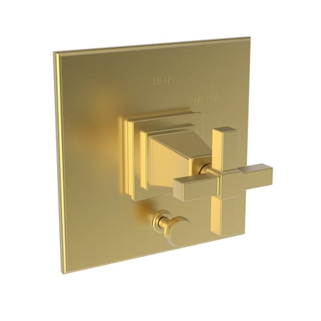 Newport Brass Balanced Tub & Shower Diverter Plate With Handle in Satin Bronze, Pvd 5-3152BP-10